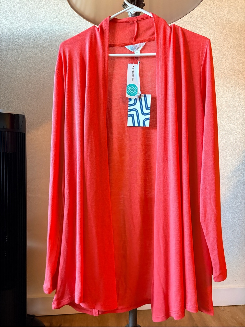 NWT Market & Spruce Coral Abrianna Long Sleeve Knit Cardigan Size 1X